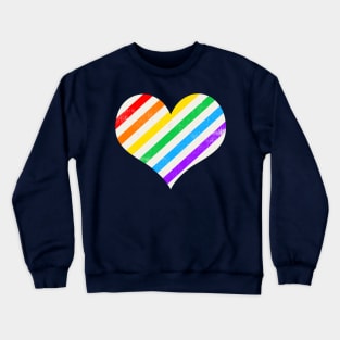 Rainbow Heart Crewneck Sweatshirt